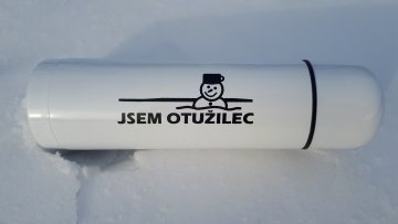 Termoska Jsem otužilec - bílá