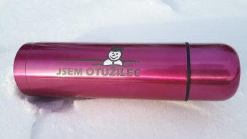 Termoska Jsem otužilec - růžová